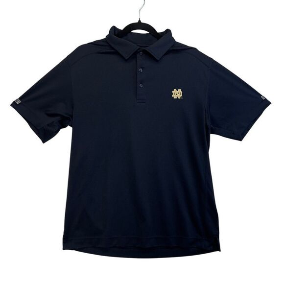 Med Cutter & Buck golf Notre Dame Fighting Irish Alumni Logo DryTec Solid Polo - Picture 3 of 10